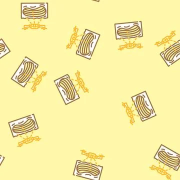 Mining operations drone vector seamless pattern 스톡 일러스트
