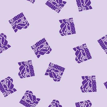 Mining operations glyph seamless pattern 스톡 일러스트