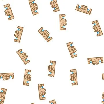 Mining peat vector seamless pattern Stock Illustration