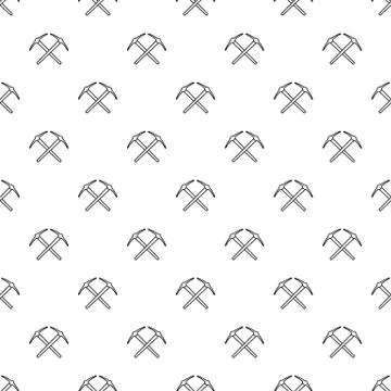 Mining pickaxe pattern vector seamless Illustrazione stock