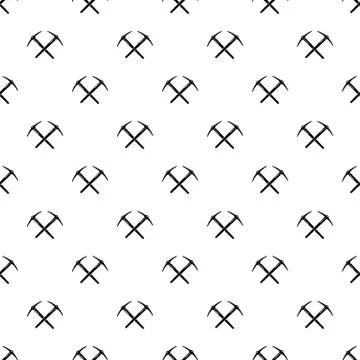 Mining pickaxe pattern vector seamless Illustrazione stock