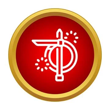 Mining pickaxe tool digging gold coin icon Stock Illustration