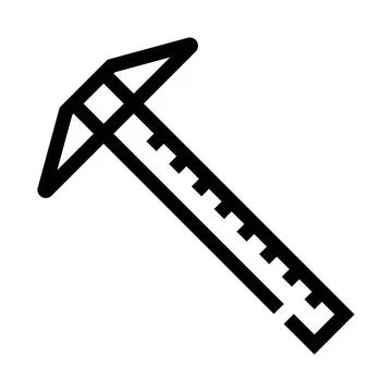 Mining pickaxe tool icon for industry work 库存插图