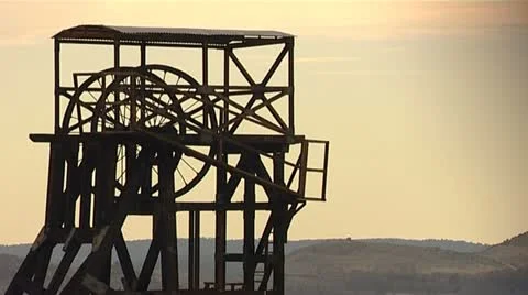 Mining - pit head at Rio Tinto - Spain 库存影片 22140460