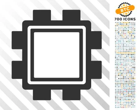 Mining Pool Flat Icon with Bonus Stock Illustration