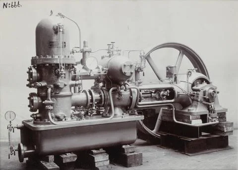 Mining pump, 500 l, 360 m. Dalkarlsberg, 1905. From Album: Ludwigsbergs We... Stock Photos