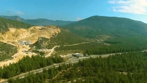 Mining Quarry Aerial View Stock Footage 146177230