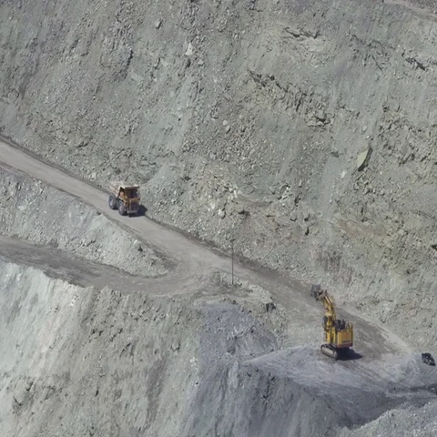 Mining quarry Stock Footage 69556301