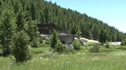 Mining relics Stock Footage 12766443