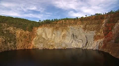 Mining - Rio Tinto - Spain Stockbeeldmateriaal 22132685