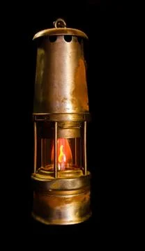 Mining safety lamp Stock Photos