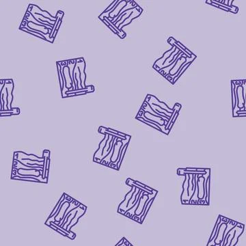 Mining site plan line vector seamless pattern Stock Illustration