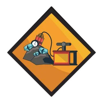 Mining tools and elements イラスト素材