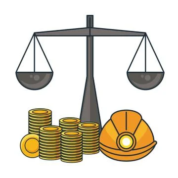 Mining tools and elements 스톡 일러스트