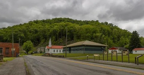 Mining town famous for The Rocket Boys of Coalwood, West Virginia, USA Stock Photos