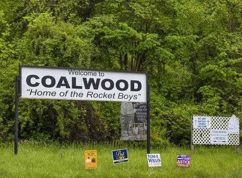 Mining town famous for The Rocket Boys of Coalwood, West Virginia, USA Stock Photos