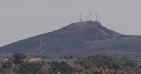 Mining Town Near To The Hill Stock Footage 317433954