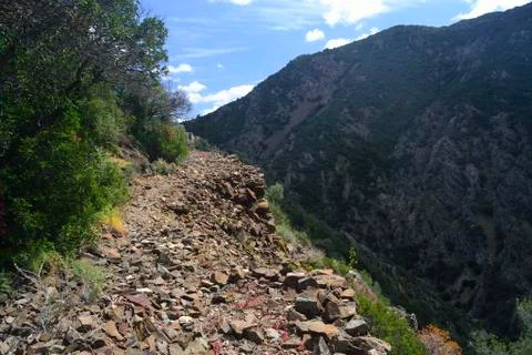 Mining trail Via dell'Agento Stock Photos