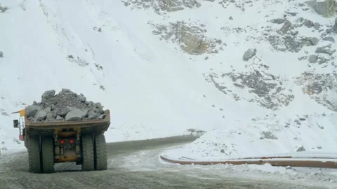 Mining truck Caterpillar Stock Footage 113473617