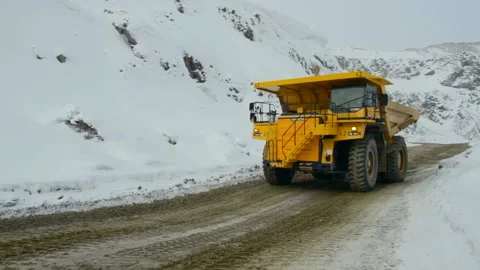 Mining truck KOMATSU Stock Footage 113473252