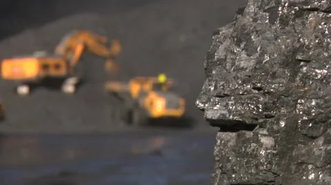 Mining - Truck Loading Stock Footage 35497845