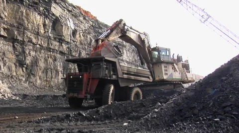 Mining - Truck Loading3 Stock Footage 47419943