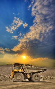 Mining truck Stock Photos