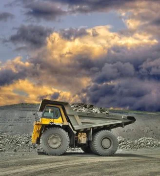 Mining truck Stock Photos