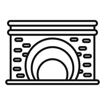 Mining tunnel with concentric circles representing layers of earth Stock Illustration