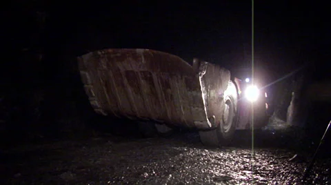 Mining-UG Truck3 Stock Footage 48980129