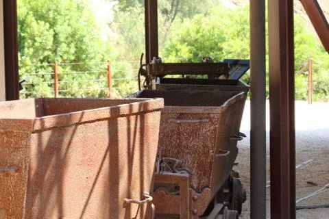 Mining wagons Stock Photos