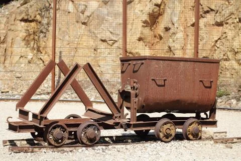 Mining wagons Stock Photos