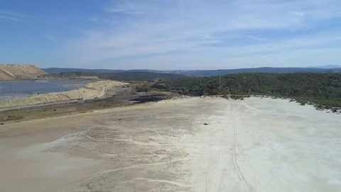 Mining waste disposal Stock Footage 107447091