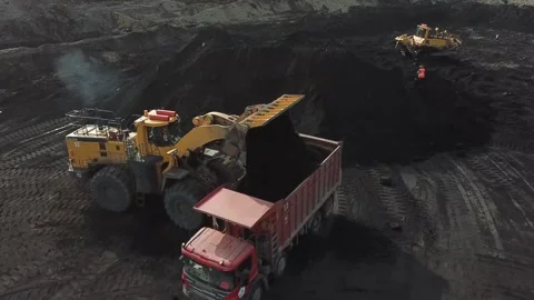 Mining work transport loader Stock Footage 274035328