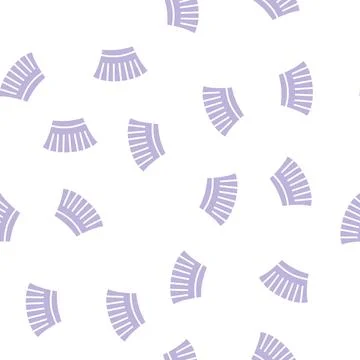 Miniskirt glyph seamless pattern Illustrazione stock