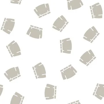 Miniskirt glyph vector seamless pattern Illustrazione stock