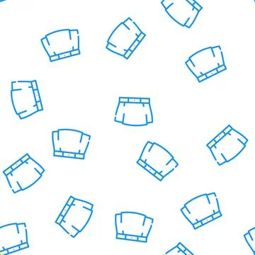 Miniskirt vector seamless pattern Illustrazione stock