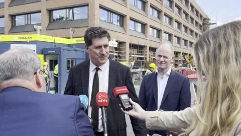 Minister for the Environment Eamon Ryan announces the public service mandate 20 Stock Footage 241340839
