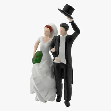 Miniture Couple In Love 03 3D Model