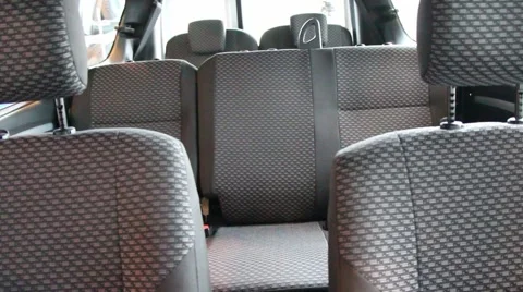 Minivan car interior - seats 스톡 동영상 50122706