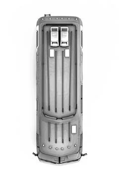 Minivan isolated on white Stock Illustration