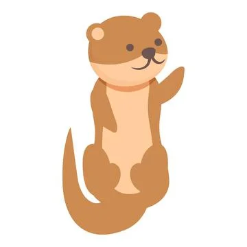 Mink weasel icon cartoon vector. Cute animal 스톡 일러스트