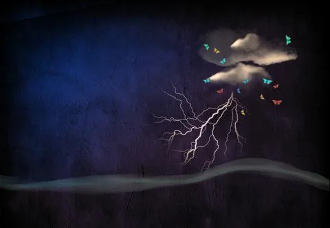 Minmalist landscape Stock Illustration