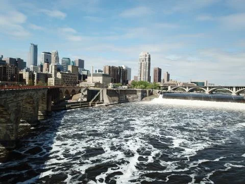 Minneapolis river Rapids Stock Photos