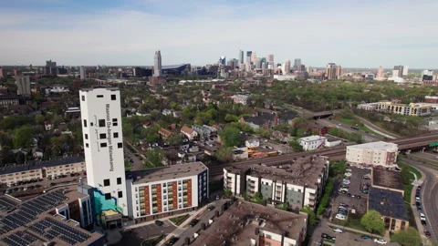 Minneapolis Skyline in spring Stock Footage 231334815
