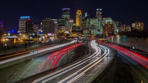 Minneapolis Skyline Timelapse Vidéo 73025445