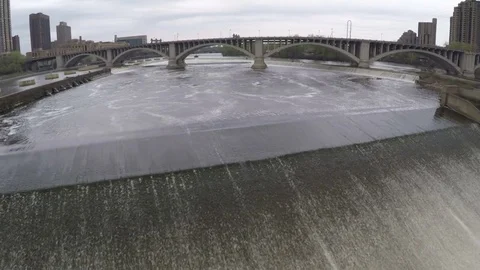 Minnesota Bridge in downtown Stock Footage 74015984