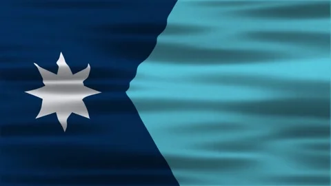 Minnesota flag waving flag Stock Footage 312485271