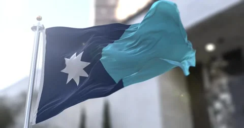 Minnesota flag waving-seamless-loop-4k-60fps Stock Footage 345137931