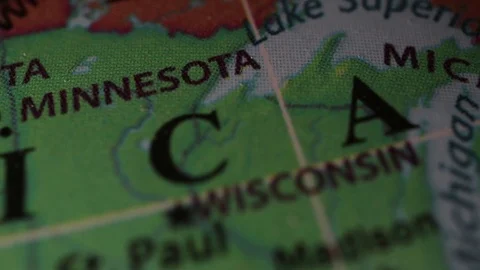 Minnesota on globe Video stock 85249065